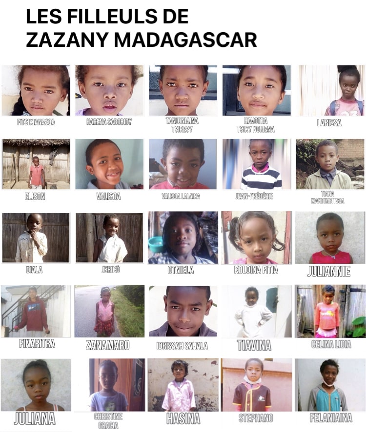 Les filleuls de Zazany Madagascar