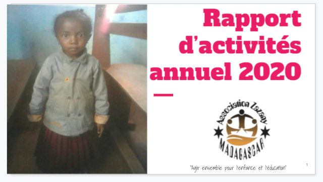 Rapport d'activités annuel 2020 - Association Madagascar