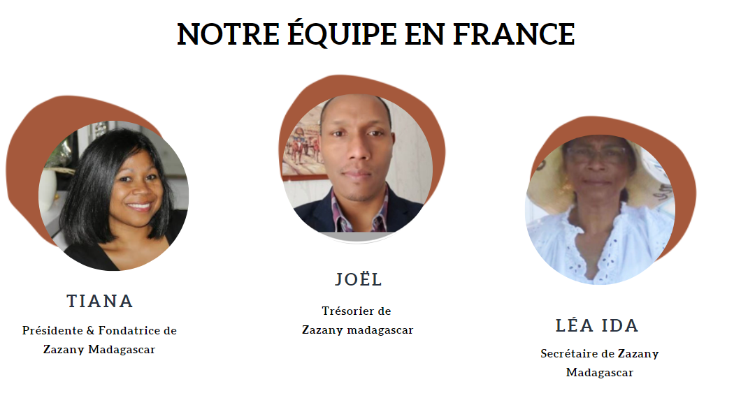 Equipe en France de l'association Zazany Madagascar